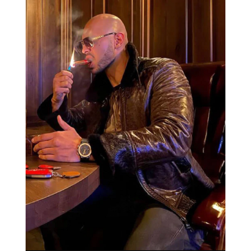 Cobra Andrew Tate Brown Shearling Leather Jacket